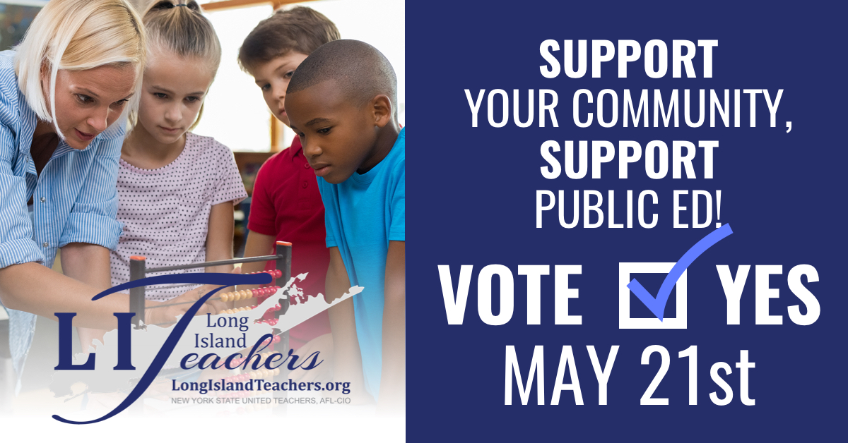 Vote Yes on Your School Budget Farmingdale Federation of Teachers